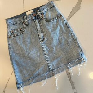 Wilfred Free | Light Wash Denim Skirt